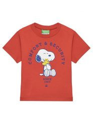 United Colors Of Benetton T-Shirt 3X1SG10IB Czerwony Regular Fit. Czerwone t-shirty dla chłopców United Colors Of Benetton, bez wzorów, z bawełny, bez ramiączek. Za 49.99 zł.