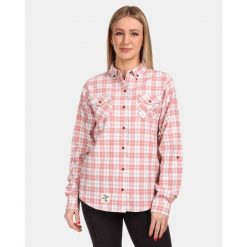 Damska koszula flanelowa Kilpi FLANNY-W. Czerwone koszule damskie Kilpi, l, bez wzorów, sportowe, bez kołnierzyka, bez ramiączek. Za 207.23 zł.