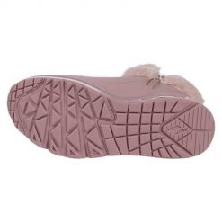 Buty zimowe dziewczęce, Uno - Fall Air. Czerwone buty zimowe dziewczęce Skechers, bez wzorów, z materiału, bez zapięcia. Za 249.99 zł.
