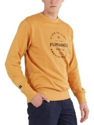 Bluza męska Fundango Warren. Żółte bluzy męskie Fundango, l, bez wzorów, z bawełny, bez kaptura, trekkingowe. Za 299.00 zł.
