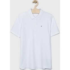 Calvin Klein Jeans - Polo dziecięce 152-176 cm. Niebieskie t-shirty dla chłopców Calvin Klein Jeans, bez wzorów, z bawełny, bez ramiączek. W wyprzedaży za 159.90 zł.