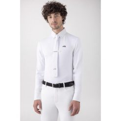 Equiline David Wedstrijd Polo Long Sleeves Wit -. Białe koszule męskie EQUILINE, bez wzorów, sportowe, bez kołnierzyka, bez ramiączek. Za 620.50 zł.