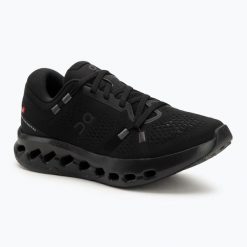 Buty do biegania damskie On Cloudsurfer 2 black/black. Czarne obuwie sportowe damskie On, bez wzorów, z materiału, do biegania. Za 858.40 zł.