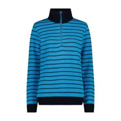 Sweter damski CMP. Niebieskie swetry damskie CMP, na zimę, bez wzorów, eleganckie, bez kołnierzyka, bez ramiączek, bez kaptura. Za 340.00 zł.