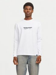 Jack & Jones Longsleeve Charlie 12265426 Biały Regular Fit. Białe bluzki z długim rękawem męskie Jack & Jones, l, bez wzorów, z syntetyku, bez kołnierzyka. Za 49.99 zł.