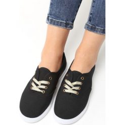 Czarne Tenisówki Harken. Trampki i tenisówki damskie marki Born2be. Za 39.99 zł.