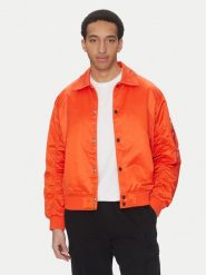 Alpha Industries Kurtka bomber Coach Logo 156145 Pomarańczowy Regular Fit. Brązowe kurtki męskie Alpha Industries, l, bez wzorów, z syntetyku, bez kaptura. Za 499.99 zł.