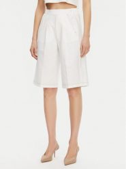 Max Mara Leisure Szorty materiałowe Texas 2516781027650 Biały Regular Fit. Białe szorty damskie Max Mara Leisure, l, bez wzorów, z bawełny. Za 449.99 zł.