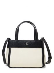 Calvin Klein Torebka Kobiety biały|czarny, ONE SIZE. Białe torby na ramię damskie Calvin Klein, bez wzorów, z bawełny, bez dodatków. Za 399.95 zł.