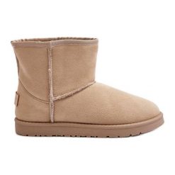 Śniegowce Damskie Cross Jeans MM2R4023C Beżowe beżowy. Brązowe śniegowce i trapery damskie z gumy, za kostkę. Za 142.48 zł.