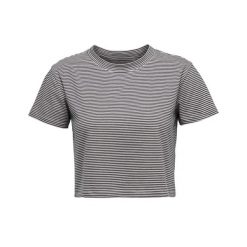 Damska koszulka w paski Black Diamond BD Crop. Szare koszulki sportowe damskie Black Diamond, bez wzorów, z bawełny, sportowe, bez kołnierzyka. Za 222.50 zł.
