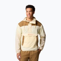 Kurtka przeciwwiatrowa męska Columbia Challenger Windbreaker Anorak. Brązowe kurtki męskie Columbia, m, bez wzorów, sportowe, bez kaptura. W wyprzedaży za 249.00 zł.