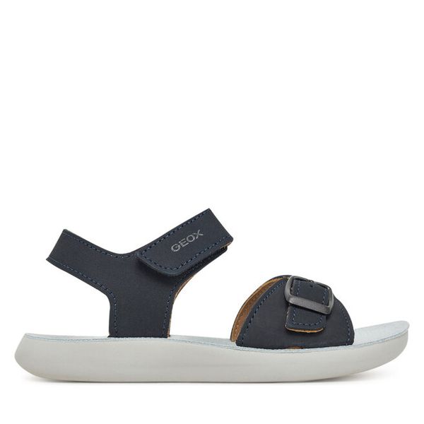 Sandały Geox. Niebieskie sandały chłopięce Geox, bez zapięcia. Za 239.99 zł.