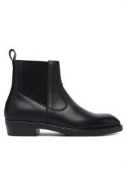 KARL LAGERFELD Botki Dallas KL12646 Czarny. Czarne botki męskie KARL LAGERFELD, bez wzorów, ze skóry, bez zapięcia. Za 989.99 zł.