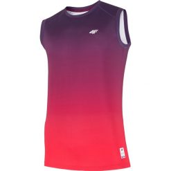 Koszulka męska do tenisa TSMF407 - multikolor allover. Koszulki sportowe męskie marki 4f. Za 89.99 zł.