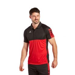 Polo Erima Six Wings. Czarne koszulki polo męskie Erima, bez wzorów, prążkowane, sportowe, bez ramiączek. Za 178.50 zł.