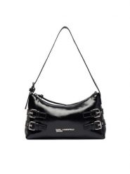 Karl Lagerfeld Jeans Torebka B1W30156 Czarny. Czarne torebki do ręki damskie Karl Lagerfeld Jeans, bez wzorów, z jeansu, bez dodatków. Za 639.99 zł.