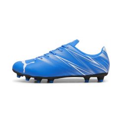 Buty piłkarskie Puma Attacanto FG/AG. Białe buty sportowe męskie Puma, bez zapięcia, do piłki nożnej. Za 336.00 zł.