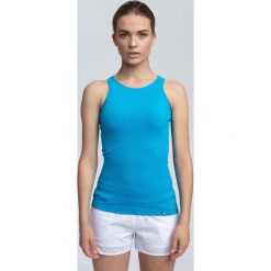 Top damski TSD301 - błękit turkusowy. Topy damskie marki DOMYOS. W wyprzedaży za 29.99 zł.