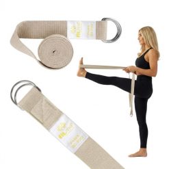 Pasek Do Jogi Złote Logo Fit.me. Białe paski damskie FITME!, bez wzorów. Za 17.95 zł.