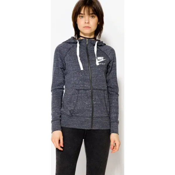 Nike Bluza W Nsw Gym Vntg Hoodie Fz , granatowy, rozmiar XS. Niebieskie bluzy damskie Nike, s, bez wzorów, z bawełny, bez kaptura, climacool (adidas). W wyprzedaży za 199.99 zł.