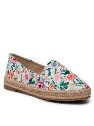 DeeZee Espadryle WSS990-103 Biały. Białe espadryle damskie DeeZee, bez wzorów, z materiału, bez obcasa, bez zapięcia. Za 89.99 zł.