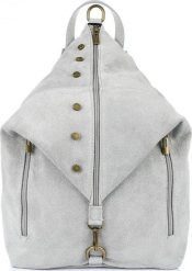 Vera Pelle Jasnoszary Włoski Stylowy Plecak Damski Skórzany Zamsz A4 W14. Plecaki damskie Vera Pelle, bez wzorów, z zamszu, eleganckie. Za 214.49 zł.
