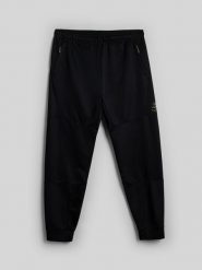 4F Spodnie treningowe szybkoschnące męskie - czarne XL. Czarne spodnie sportowe męskie 4f, m, bez wzorów. Za 179.99 zł.