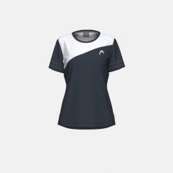 TIE-BREAK Damska Koszulka Tenisowa. Niebieskie koszulki sportowe damskie Head, bez wzorów, sportowe, z asymetrycznym kołnierzem. Za 260.00 zł.