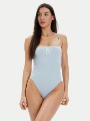 Tommy Hilfiger Strój kąpielowy UW0UW05393 Błękitny. Niebieskie kostiumy jednoczęściowe damskie Tommy Hilfiger, m, bez wzorów, z syntetyku. Za 299.99 zł.