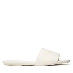 Klapki Armani Exchange. Białe klapki damskie Armani Exchange, bez wzorów, bez obcasa. Za 539.99 zł.