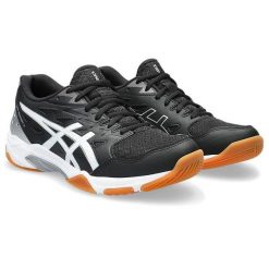 Buty do siatkówki damskie Asics Gel Rocket 11 Women 002. Czarne obuwie sportowe damskie Asics, bez wzorów, do siatkówki. Za 379.00 zł.