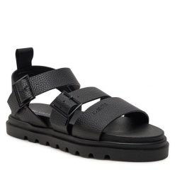 Sandały Big Star Shoes. Czarne klapki damskie BIG STAR SHOES, bez wzorów, bez obcasa, na płaskiej podeszwie, bez zapięcia. Za 119.99 zł.