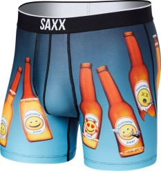 SAXX Bokserki męskie sportowe SAXX VOLT Boxer Brief piwo niebieskie S. Niebieskie bokserki męskie Saxx, m, bez wzorów. Za 110.49 zł.