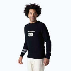 Sweter męski Rossignol Signature Rossignol Knit. Czerwone swetry przez głowę męskie Rossignol, l, bez wzorów, z kaszmiru, bez kołnierzyka. Za 759.99 zł.