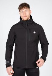 Foster Softshell Kurtka - Czarny. Czarne kurtki męskie GORILLA WEAR, xl, bez wzorów, z elastanu, bez kaptura. Za 430.00 zł.