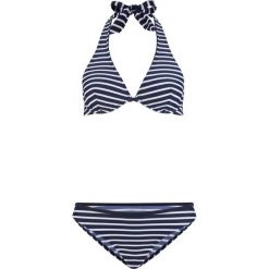 Bikini na fiszbinach (2 części) bonprix niebiesko-biały w paski. Bikini damskie marki bonprix. Za 74.99 zł.