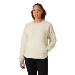 Damski polar Helly Hansen Escape Teddy. Białe swetry damskie Helly Hansen, bez wzorów, z polaru, sportowe, bez kołnierzyka, bez ramiączek, bez kaptura. Za 420.50 zł.