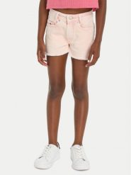Tommy Hilfiger Szorty jeansowe Harper KG0KG07918 Różowy Relaxed Fit. Czerwone spodenki dla dziewczynek Tommy Hilfiger, bez wzorów, z bawełny. Za 229.99 zł.
