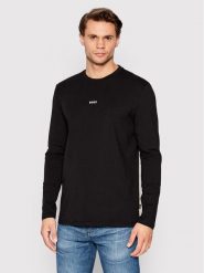 Boss Longsleeve Tchark 50473286 Czarny Regular Fit. Czarne bluzki z długim rękawem męskie Boss, m, bez wzorów, z bawełny, bez kołnierzyka. Za 209.99 zł.