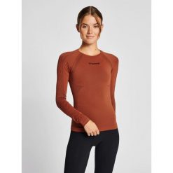 Damski bezszwowy kostium kąpielowy Hummel Shaping. Brązowe t-shirty damskie Hummel, l, bez wzorów, sportowe, bez kołnierzyka. Za 135.00 zł.