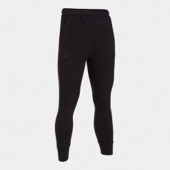 Spodnie fitness dla chłopców Joma Montana cuff. Czarne spodnie materiałowe dla chłopców Joma, bez wzorów, sportowe, na fitness i siłownię. W wyprzedaży za 155.10 zł.