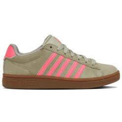 Sneakersy damskie K-swiss COURT TIEBRK II SDE na co dzień zielone (99492-059-M). Szare obuwie sportowe damskie K-SWISS, trekkingowe. Za 199.00 zł.