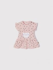 Mayoral Sukienka codzienna 1852 Różowy Regular Fit. Czerwone sukienki dla dziewczynek Mayoral, bez wzorów, z bawełny, bez ramiączek. Za 89.99 zł.