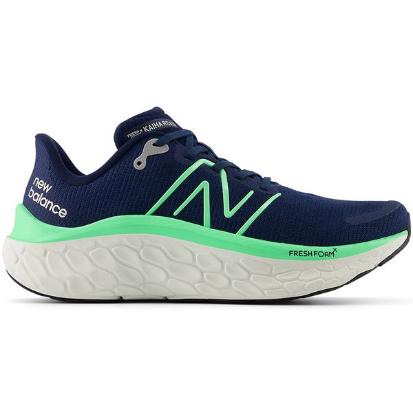 Buty męskie New Balance Fresh Foam Kaiha Road MKAIRCG1 – granatowe. Niebieskie buty sportowe męskie New Balance, z gumy, bez zapięcia, do biegania. Za 529.99 zł.
