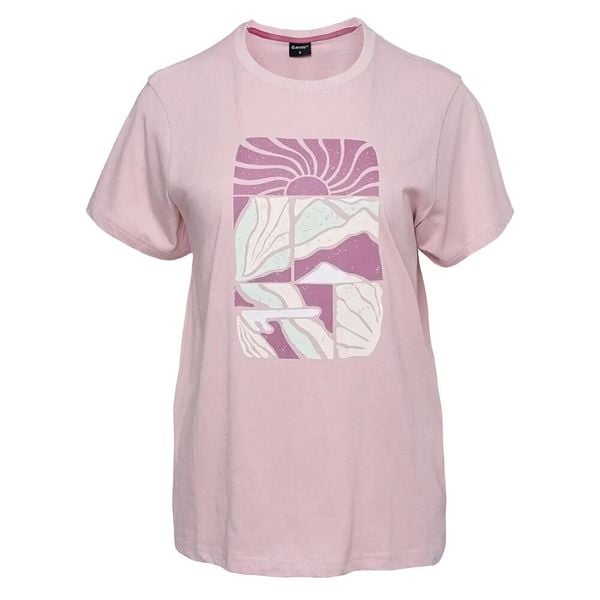T-shirt Damski Gladys. Czerwone koszulki sportowe damskie Hi-tec, l, bez wzorów, z bawełny, bez kołnierzyka. Za 72.99 zł.