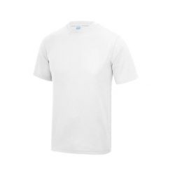 T-shirt oddychający Neoteric Just Cool. Białe t-shirty męskie AWDIS, m, bez wzorów, z materiału, klasyczne, bez kołnierzyka. Za 55.60 zł.