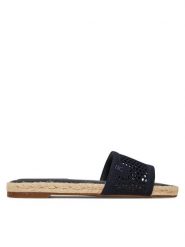 Tommy Hilfiger Espadryle Knit Mesh Espadrille Flat Sandal FW0FW08744 Granatowy. Niebieskie espadryle damskie Tommy Hilfiger, bez wzorów, z materiału, bez obcasa, bez zapięcia. Za 279.99 zł.