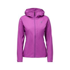 Damska wodoodporna kurtka z kapturem Black Diamond Start. Fioletowe bluzy sportowe damskie Black Diamond, bez wzorów, z kapturem, trekkingowe. Za 723.50 zł.