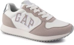 Damskie buty sneakersy sportowe GAP NASHVILLE ARCH LOGO. Białe obuwie sportowe damskie GAP, bez wzorów, z gumy, trekkingowe. Za 159.00 zł.